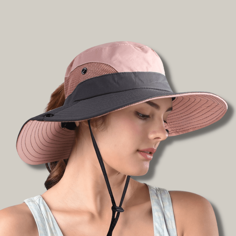 Sombrero de sol ligero con protección UV para mujer