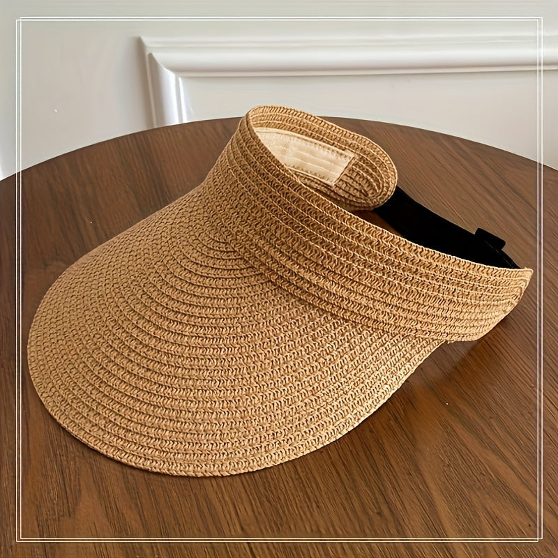 Sombrero de sol plegable para mujer con ala ancha – Ligero y protección UV