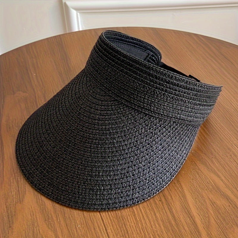 Sombrero de sol plegable para mujer con ala ancha – Ligero y protección UV
