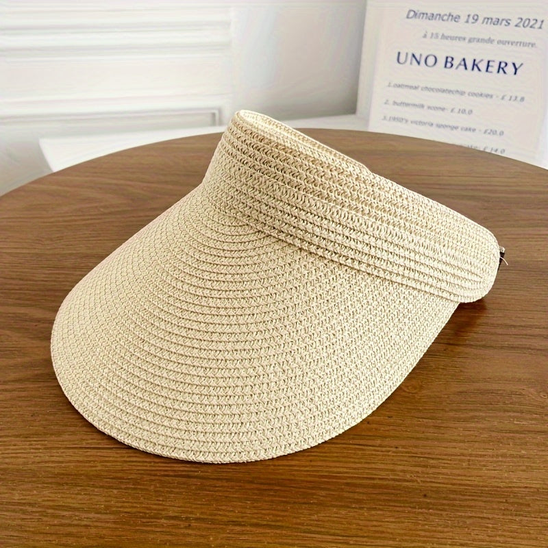 Sombrero de sol plegable para mujer con ala ancha – Ligero y protección UV