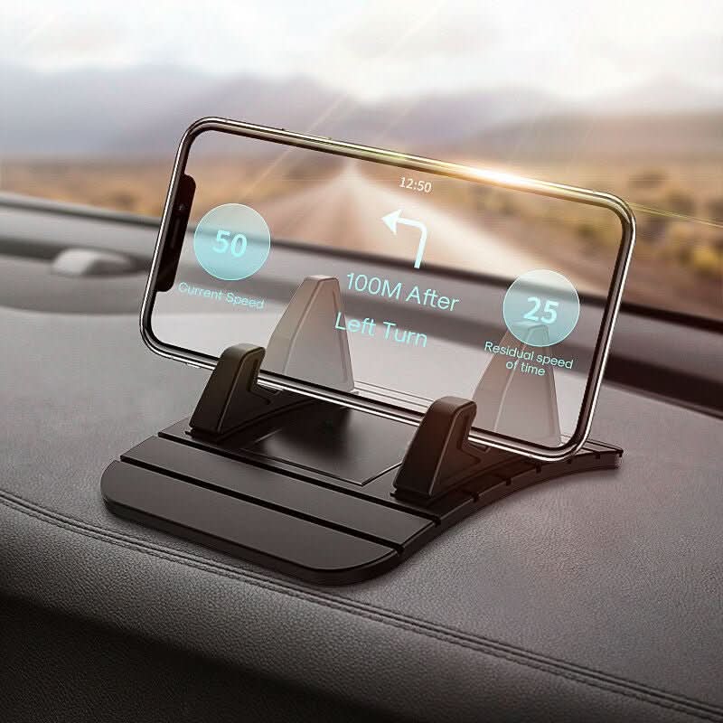 Soporte de móvil para coche | Montaje en salpicadero | Base de silicona antideslizante | GripMate
