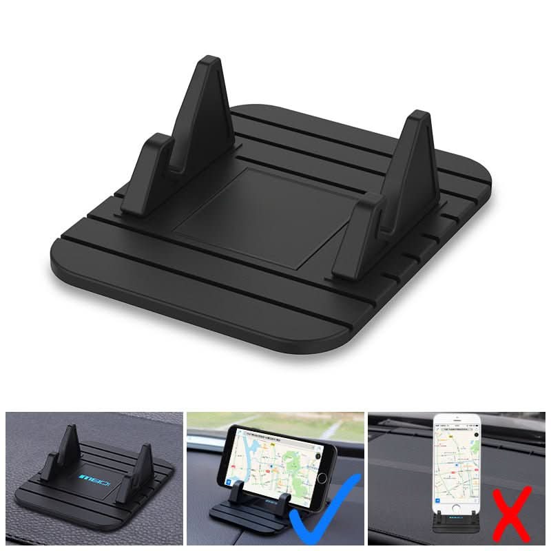 Soporte de móvil para coche | Montaje en salpicadero | Base de silicona antideslizante | GripMate