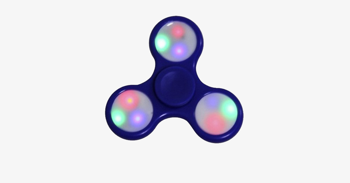 Spinner LED luminoso – Juguete antiestrés con efecto de luz
