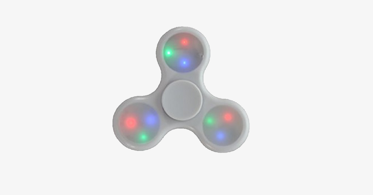 Spinner LED luminoso – Juguete antiestrés con efecto de luz