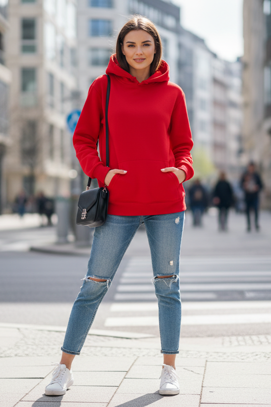 Sudadera unisex con capucha transpirable para el día a día