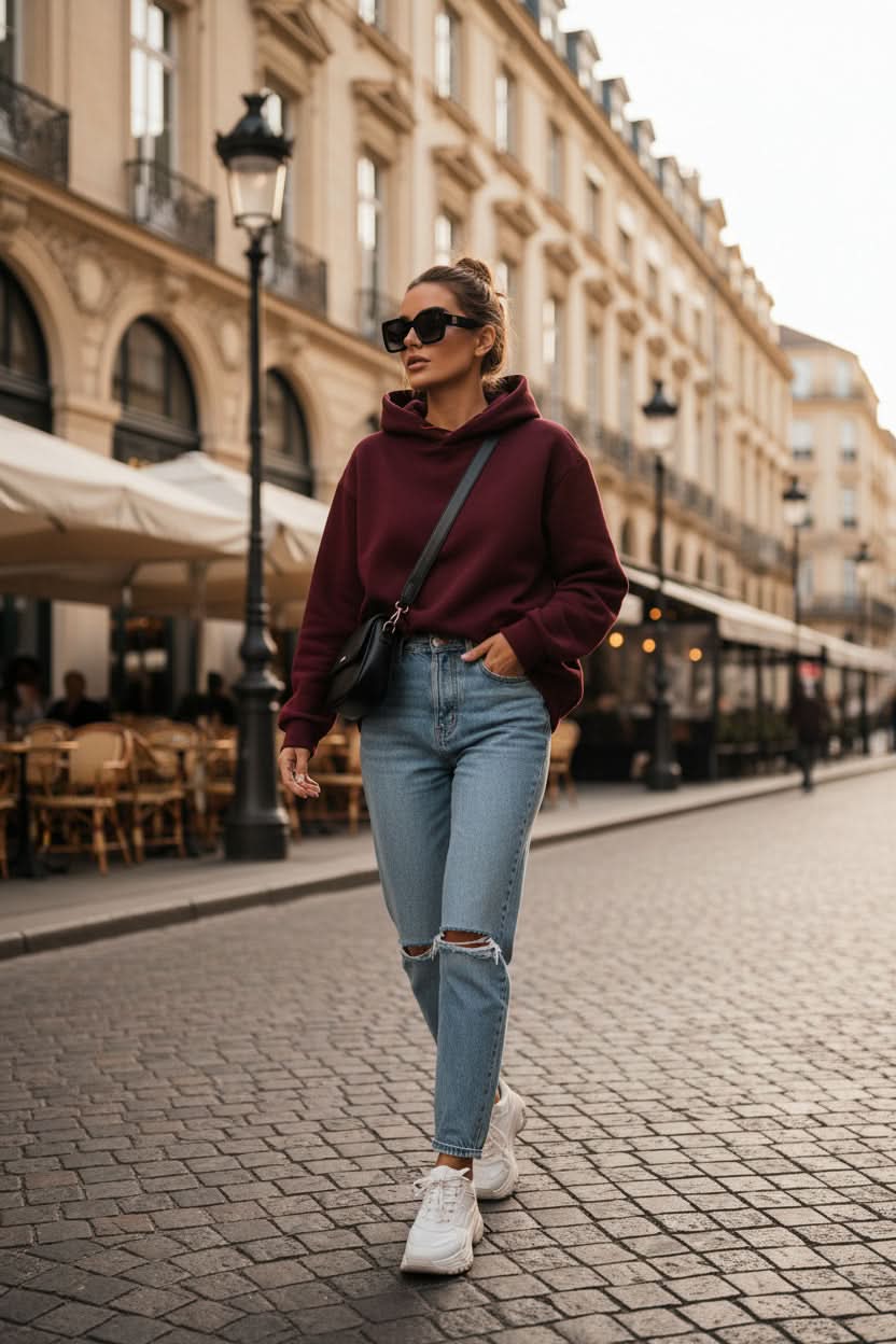 Sudadera unisex con capucha transpirable para el día a día