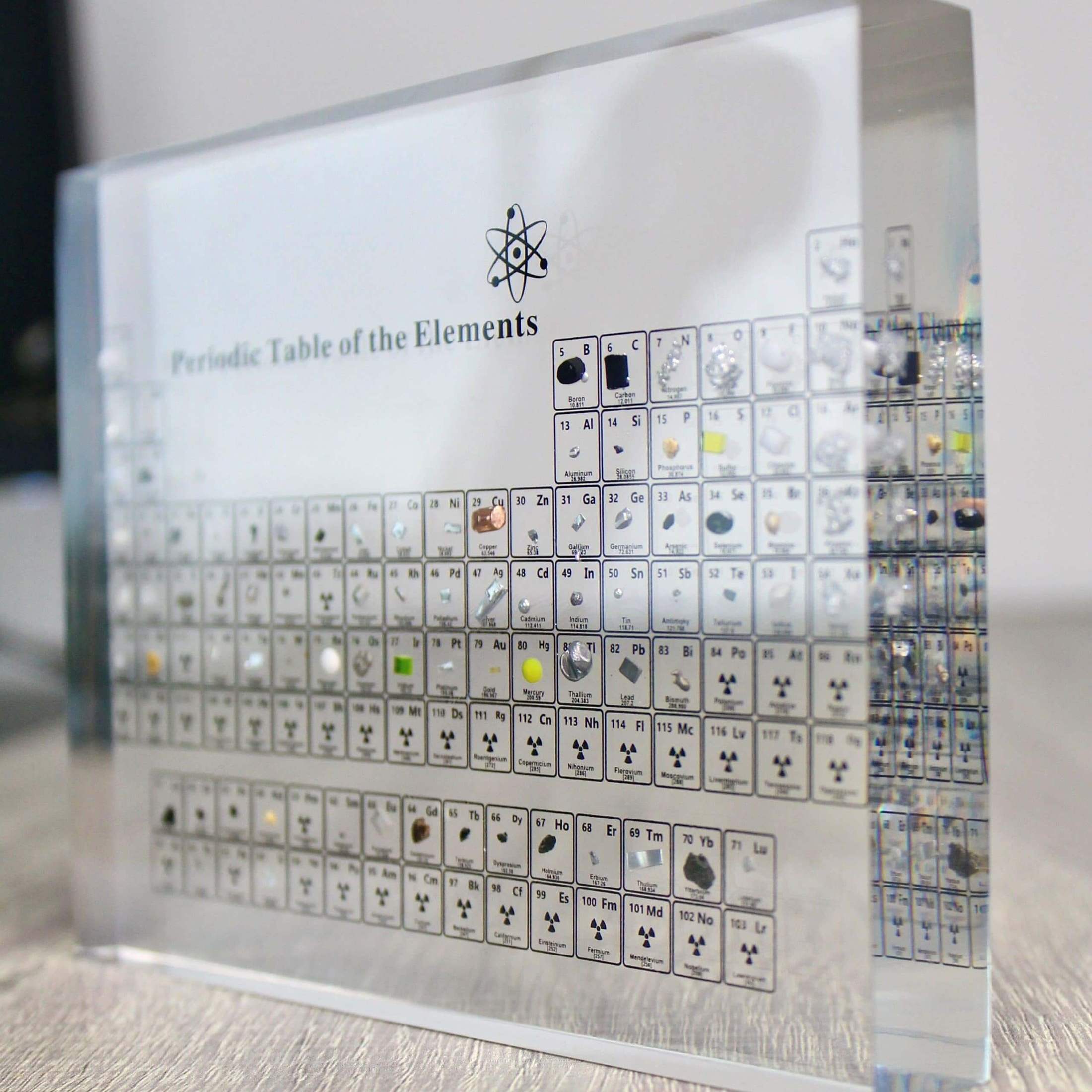 Tabla periódica de los elementos educativa y decorativa