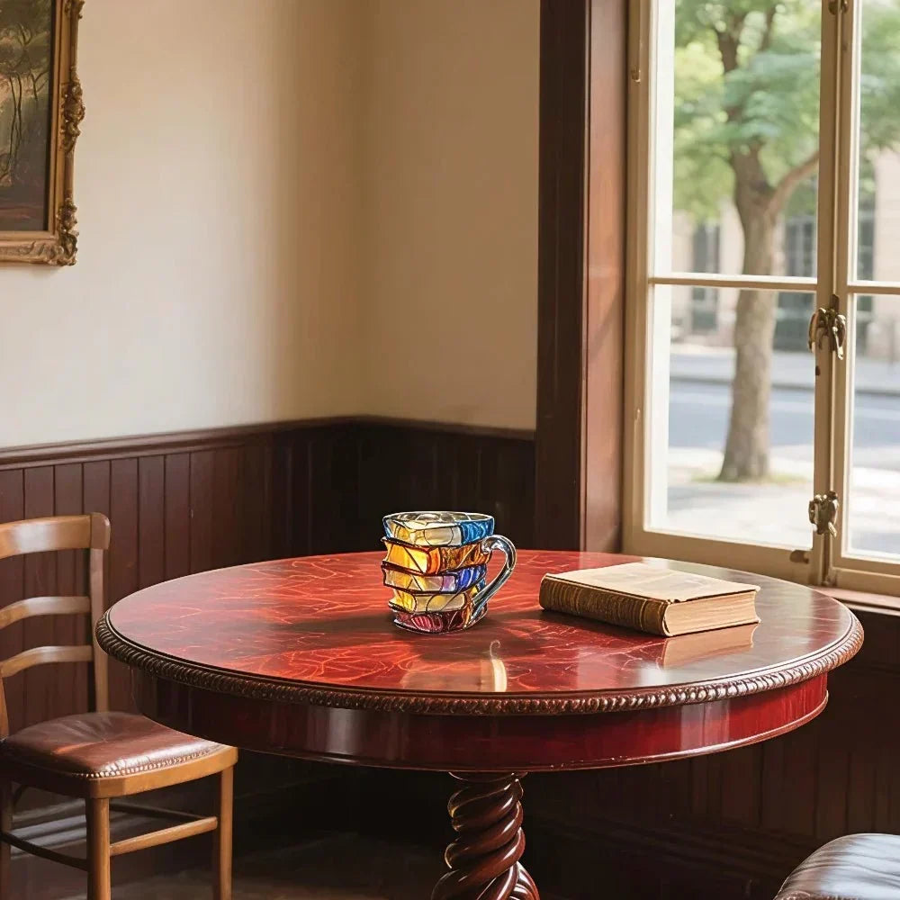 Taza con forma de lomo de libro para entusiastas de la literatura y lectores