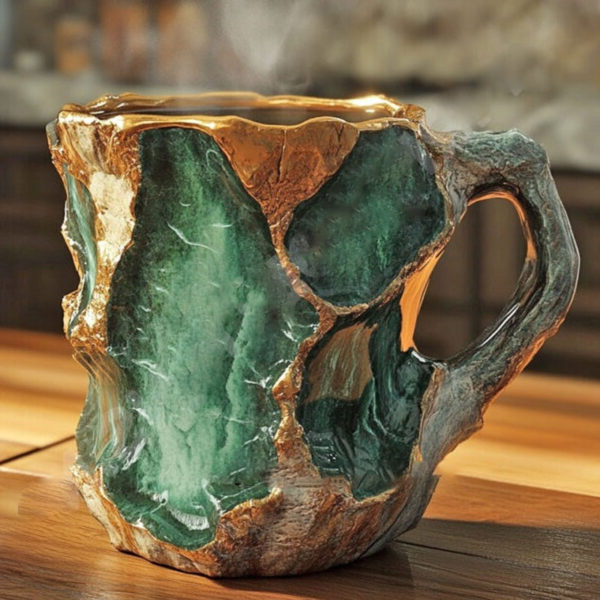 Tazas de café de cristal mineral