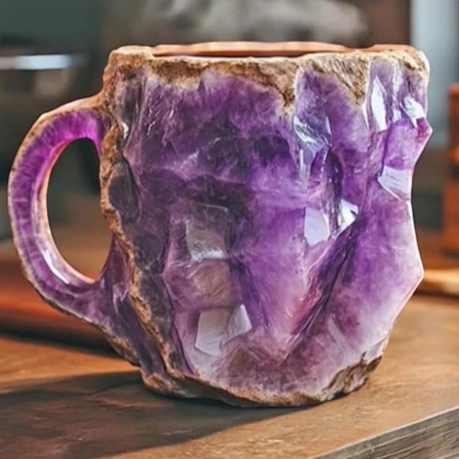 Tazas de café de cristal mineral