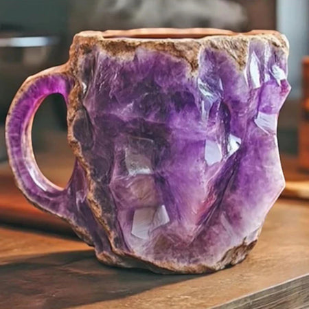 Tazas de café de cristal mineral