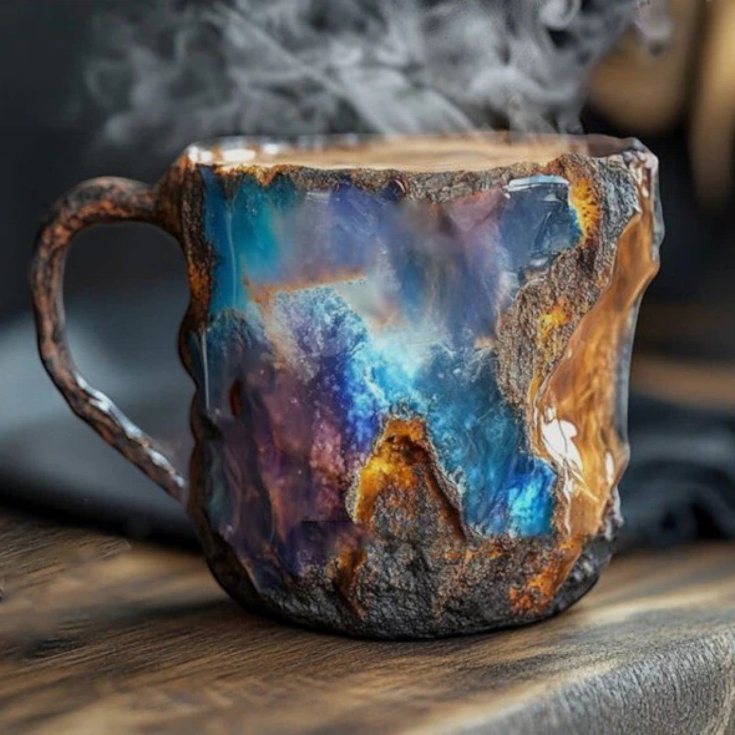 Tazas de café de cristal mineral
