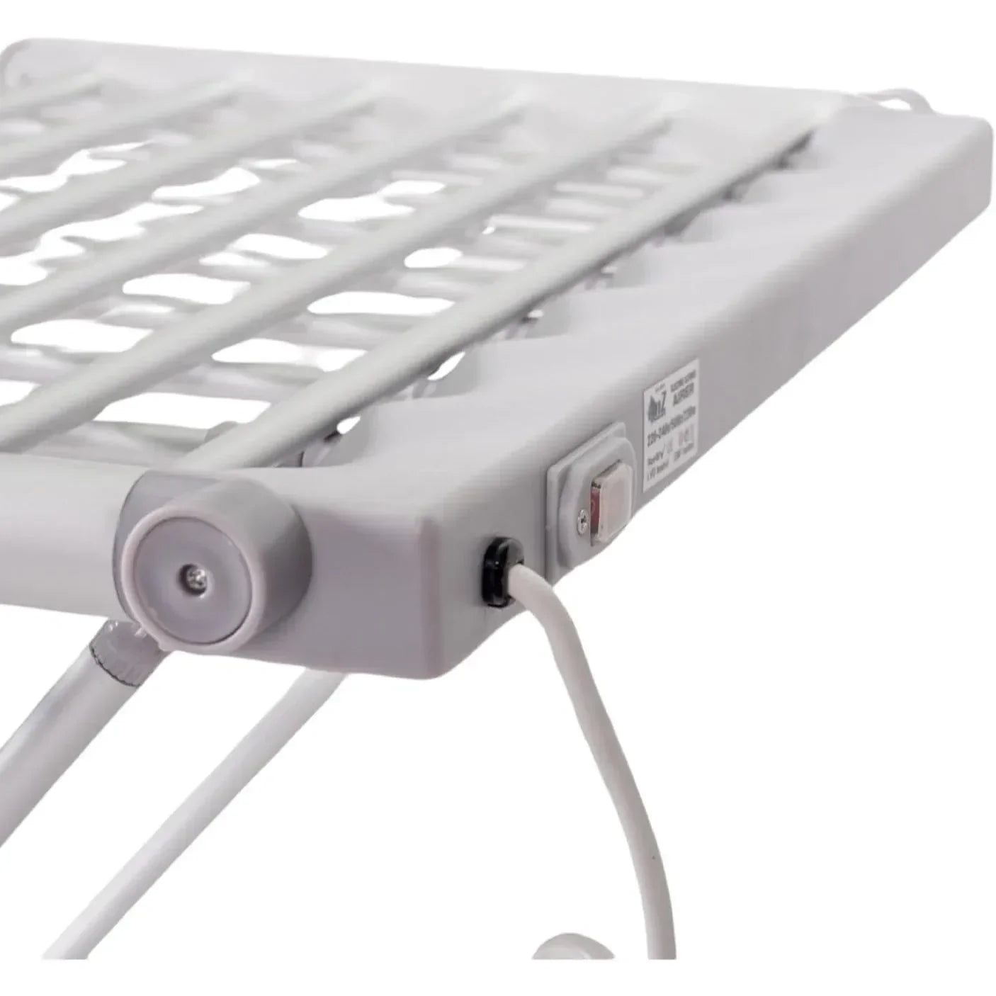 Tendedero Eléctrico Plegable con Calefacción y Alas Abatibles