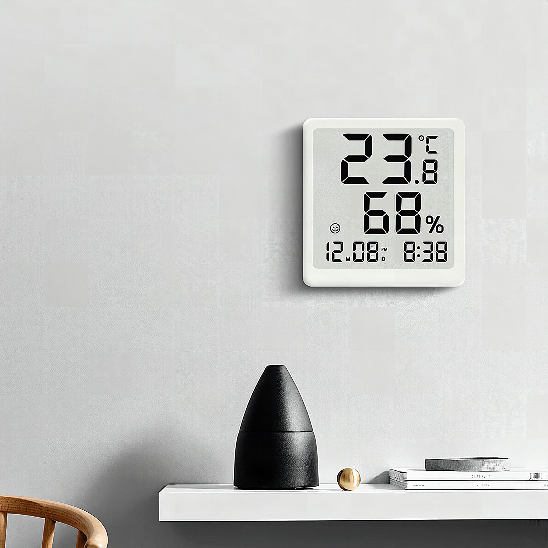 Termohigrómetro digital con pantalla precisa