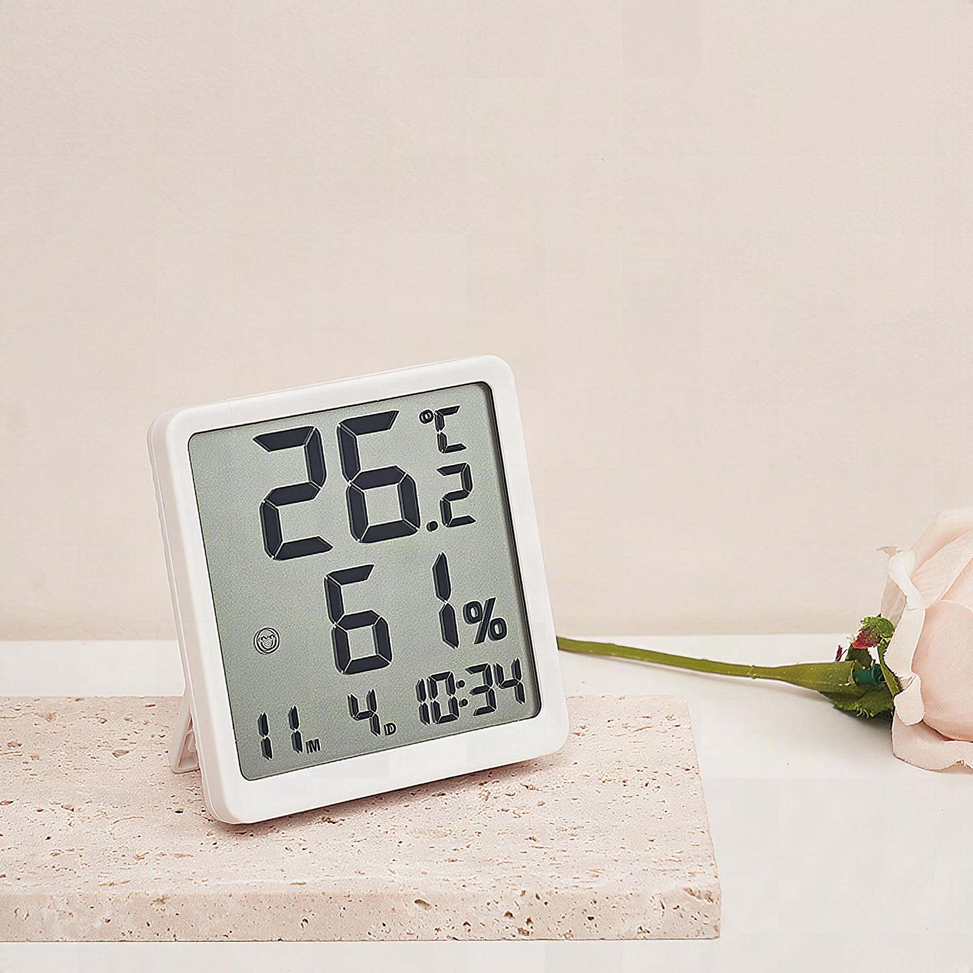 Termohigrómetro digital con pantalla precisa