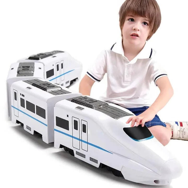 Tren de juguete interactivo con acción para niños pequeños