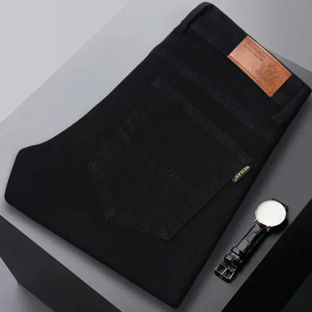 Vaqueros ajustados de corte cónico con elastano para hombre