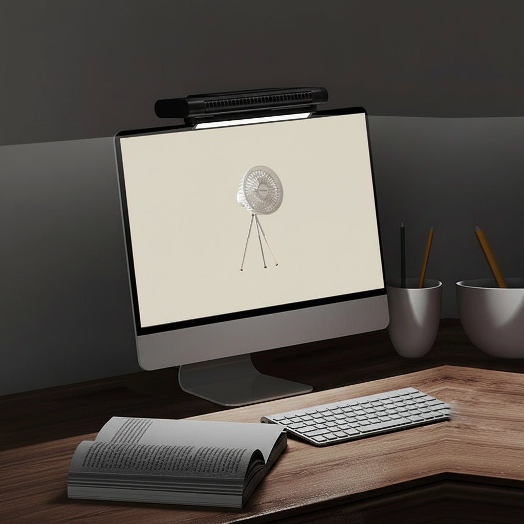 Ventilador de escritorio sin aspas | Alimentación USB | Flujo de aire ajustable
