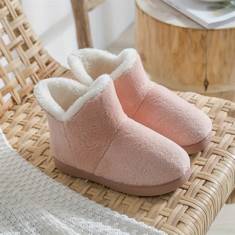 Zapatillas botín cálidas para mujer para casa