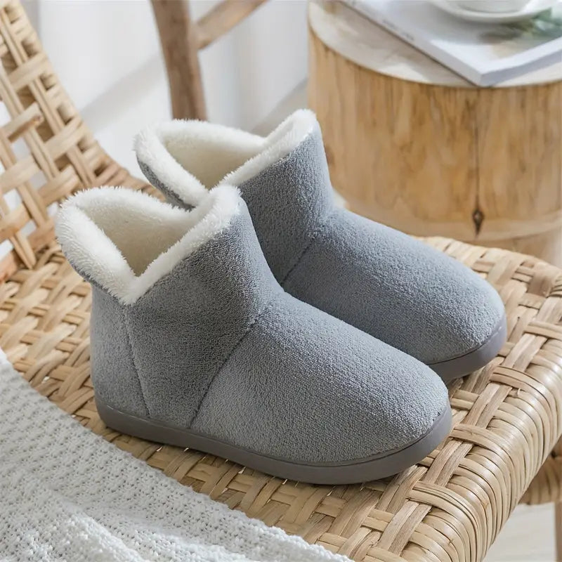 Zapatillas botín cálidas para mujer para casa