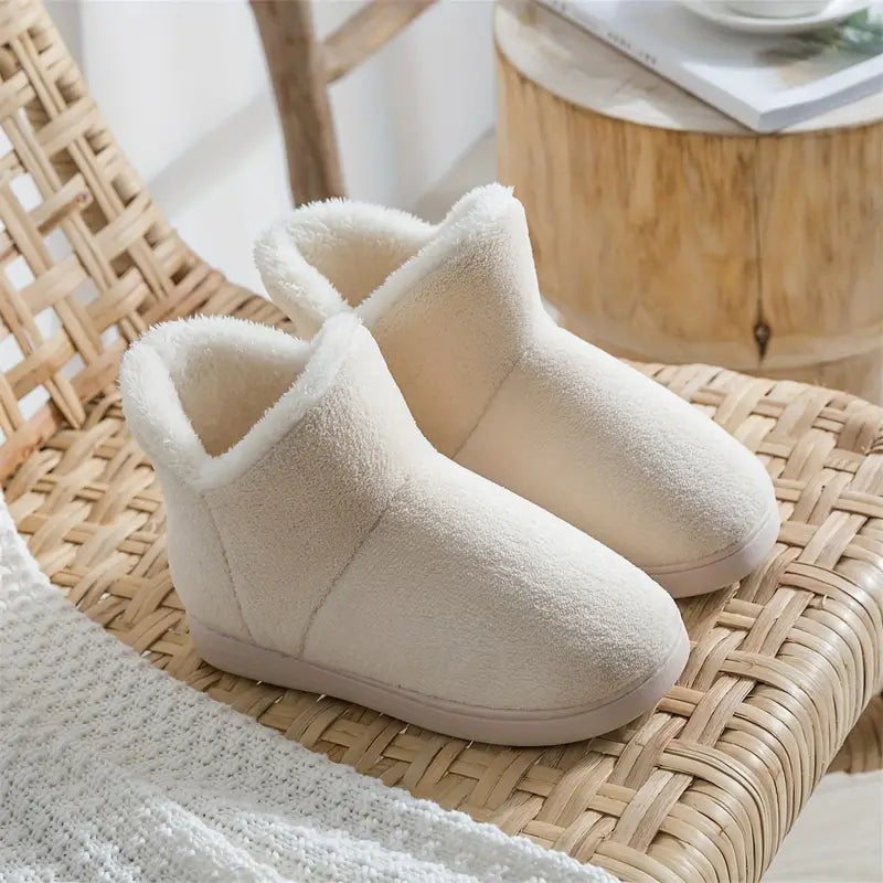 Zapatillas botín cálidas para mujer para casa