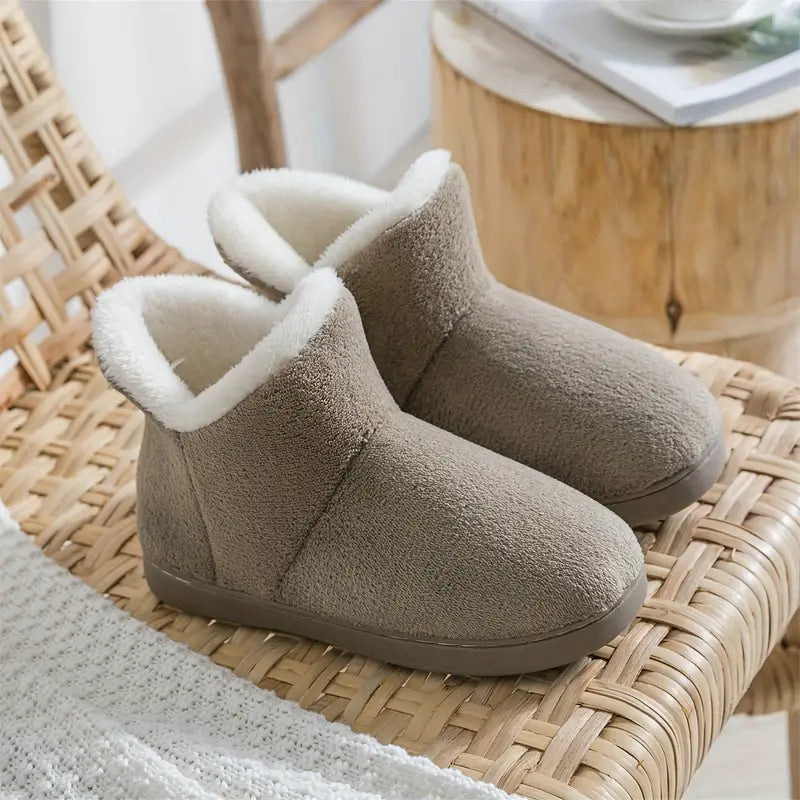 Zapatillas botín cálidas para mujer para casa