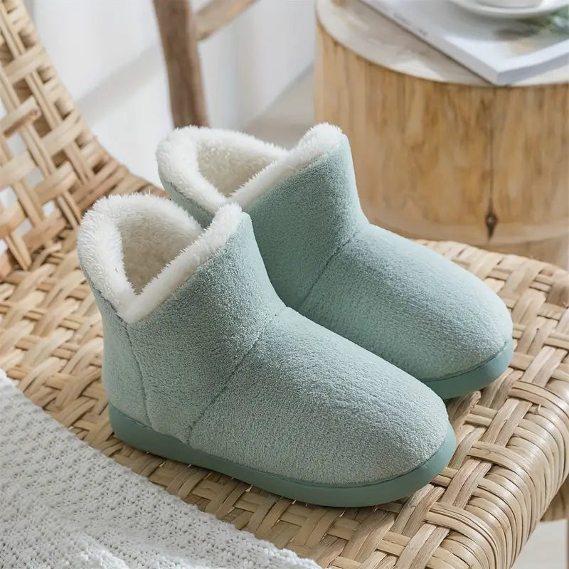 Zapatillas botín cálidas para mujer para casa