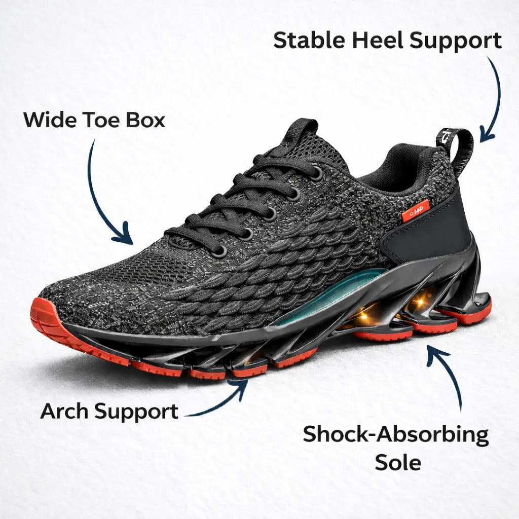 Zapatillas deportivas ortopédicas para hombre con suela de soporte