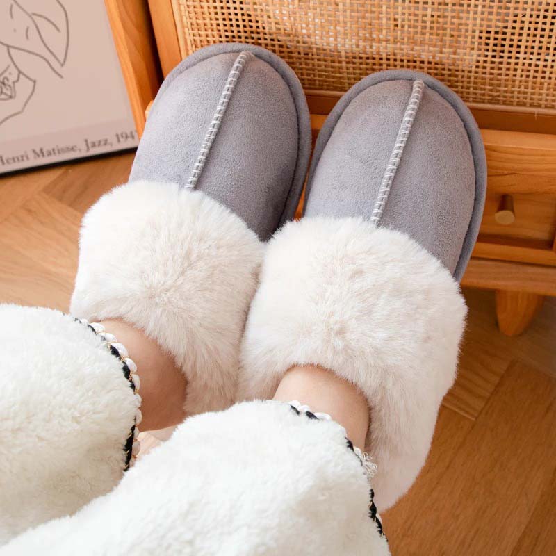 Zapatillas forradas con forro suave y suela antideslizante