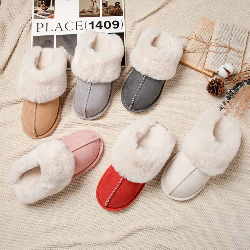 Zapatillas forradas con forro suave y suela antideslizante