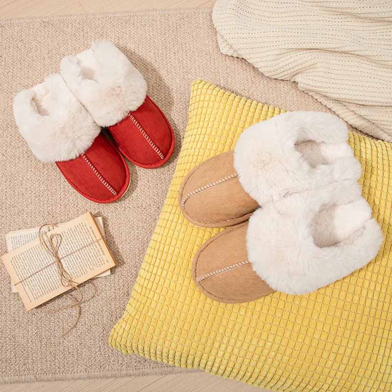 Zapatillas forradas con forro suave y suela antideslizante
