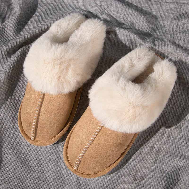 Zapatillas forradas con forro suave y suela antideslizante