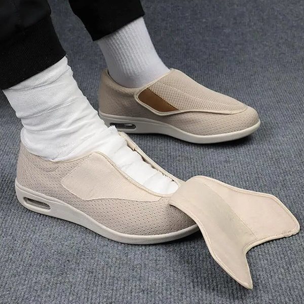 Zapatos anchos para diabéticos para pies hinchados