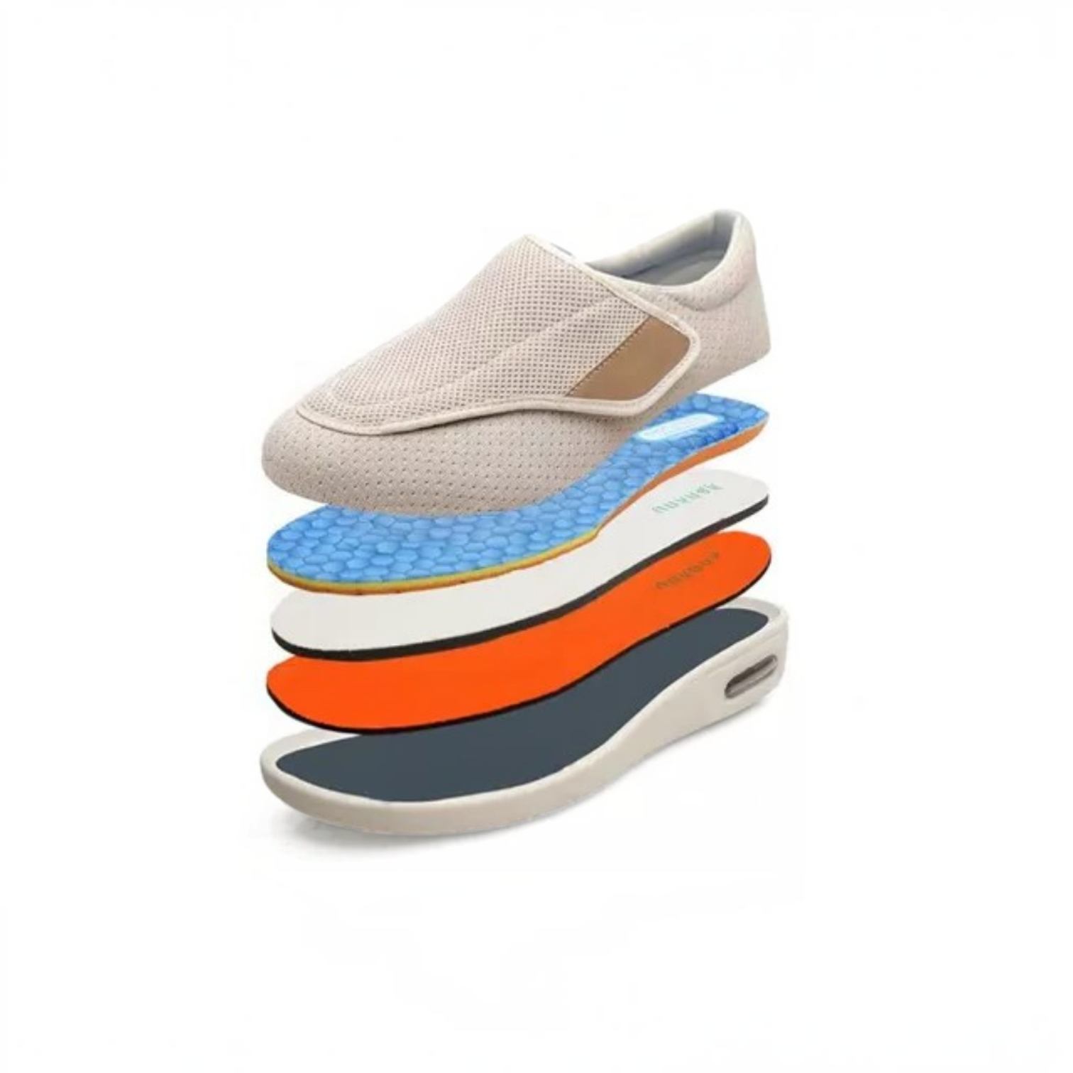 Zapatos anchos para diabéticos para pies hinchados