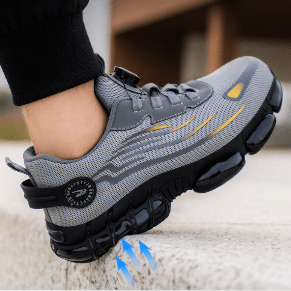 Zapatos de trabajo para hombre | Soporte ortopédico y agarre antideslizante | GripFlow