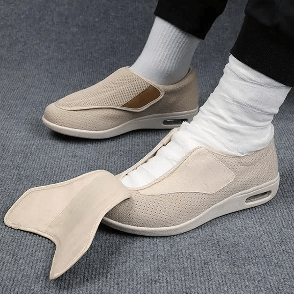 Zapatos diabéticos extra anchos con espuma viscoelástica