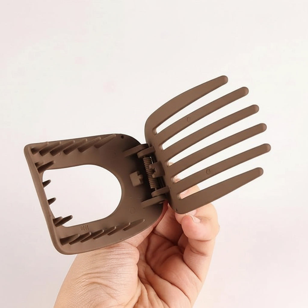Pinza para el pelo de plástico, garra para cabello grueso, estilo elegante, gran sujeción, accesorio