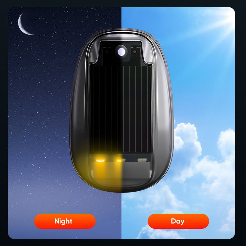 Luz estroboscópica RGB para techo de automóvil con energía solar