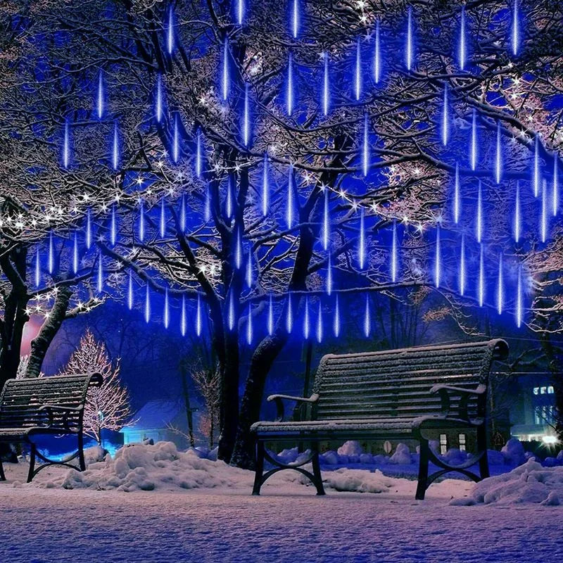 Luces LED Meteorito para Jardín – Iluminación Navideña Impermeable