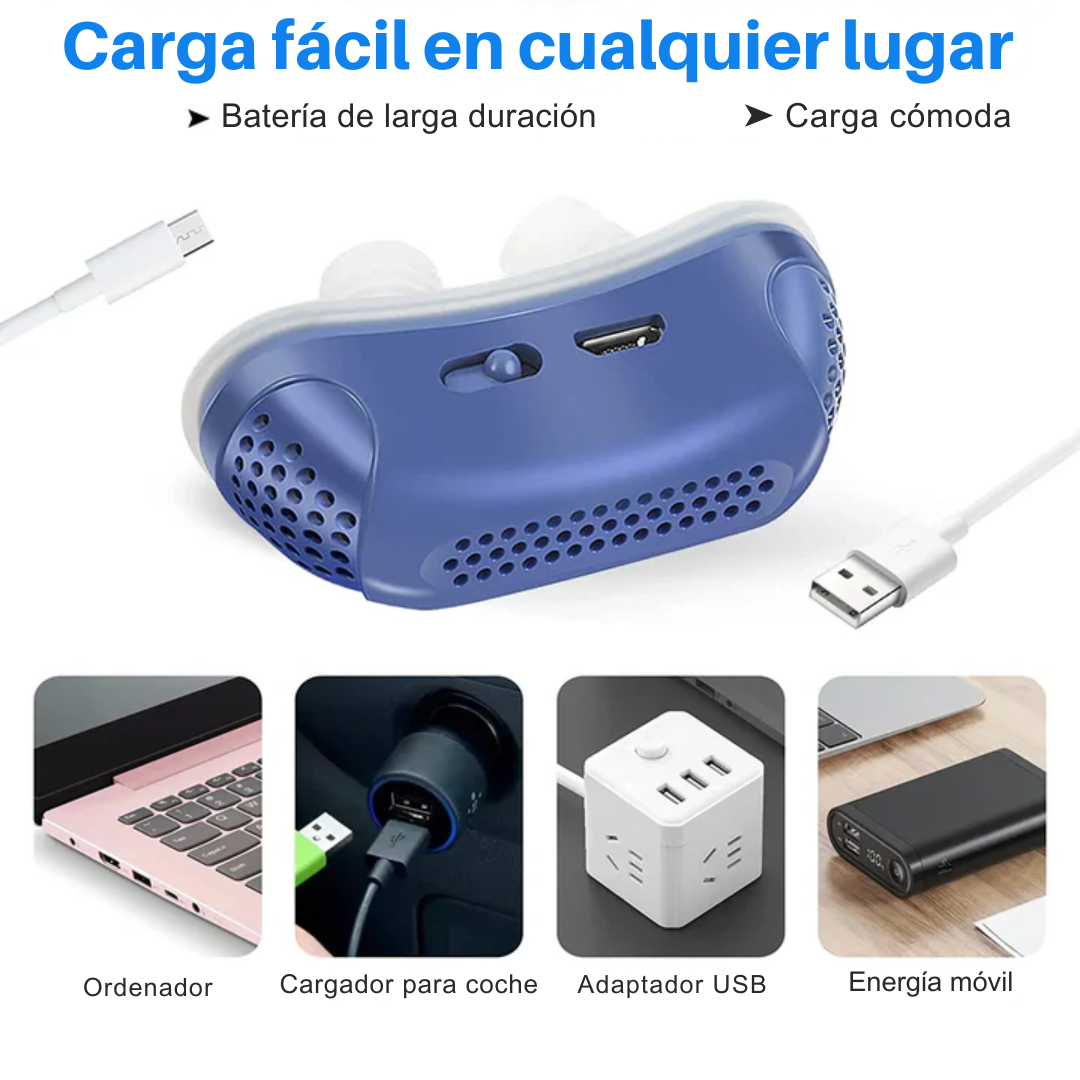 CPAP Portátil Anti-Ronquidos – Descanso en Pareja