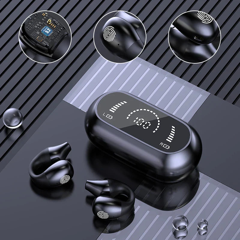 Auricular Bluetooth inalámbrico con clip para la oreja