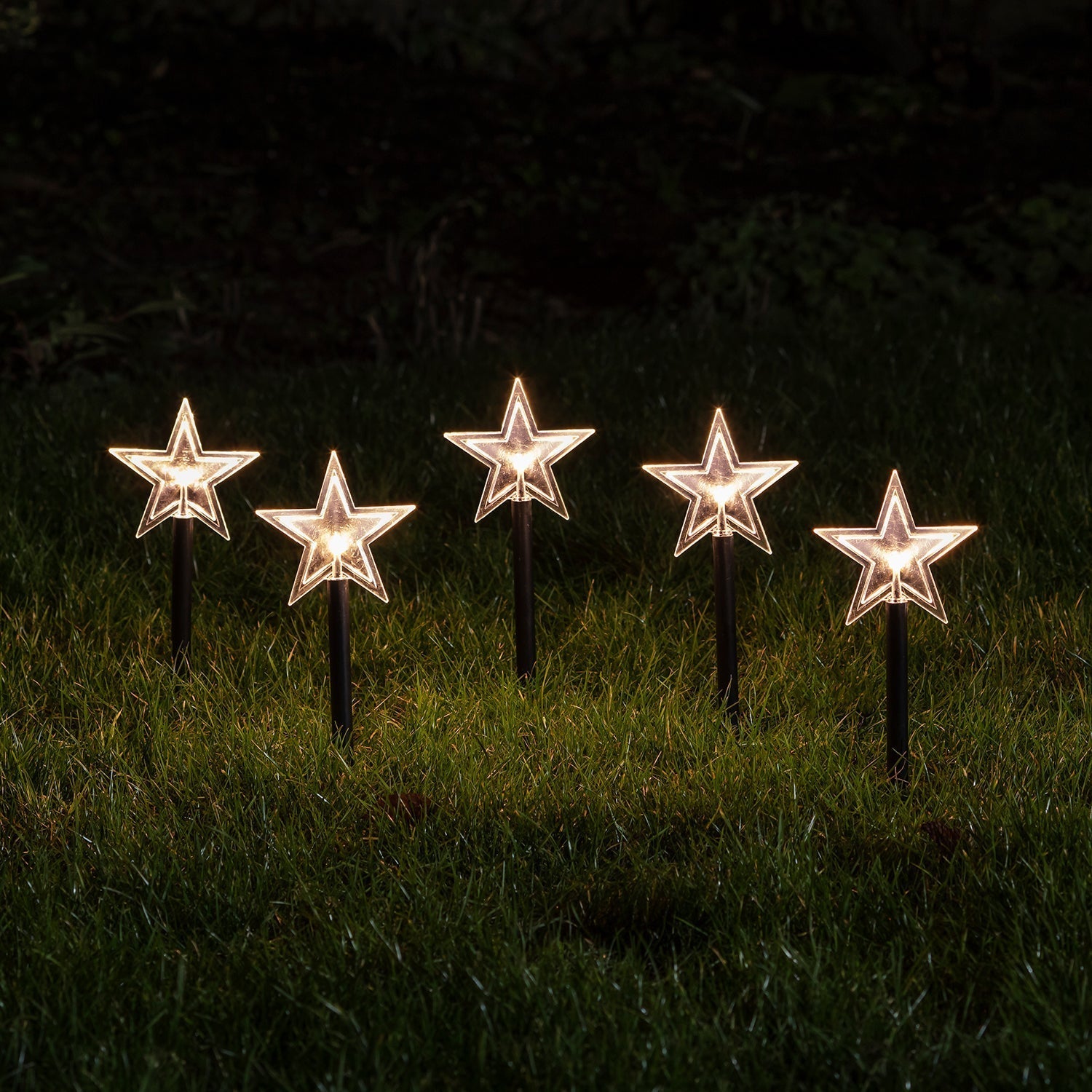 Luces de Estrella para Jardín – Decoración Navideña LED Exterior con Temporizador