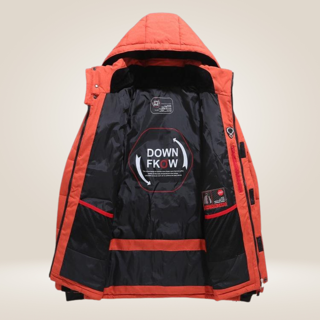 Parka de Invierno para Hombre Nordfall – Abrigo Grueso con Forro Polar, Impermeable y Cortaviento