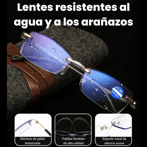 Gafas Inteligentes Anti-Rayos - Vision + Estuche de Cuero + Limpiador de Lentes 500ml Gratis