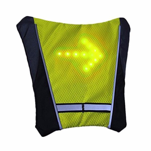Dmax | Chaleco LED reflectante de seguridad para ciclismo con señal de giro, impermeable para exteriores