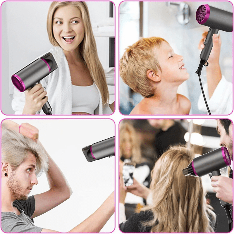 DescuentosMax™ AirFlow Pro - Secador de pelo compacto con difusor y concentrador