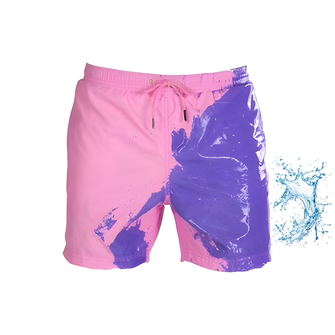 Shorts de baño que cambian de color | Diseño veraniego para piscina y playa