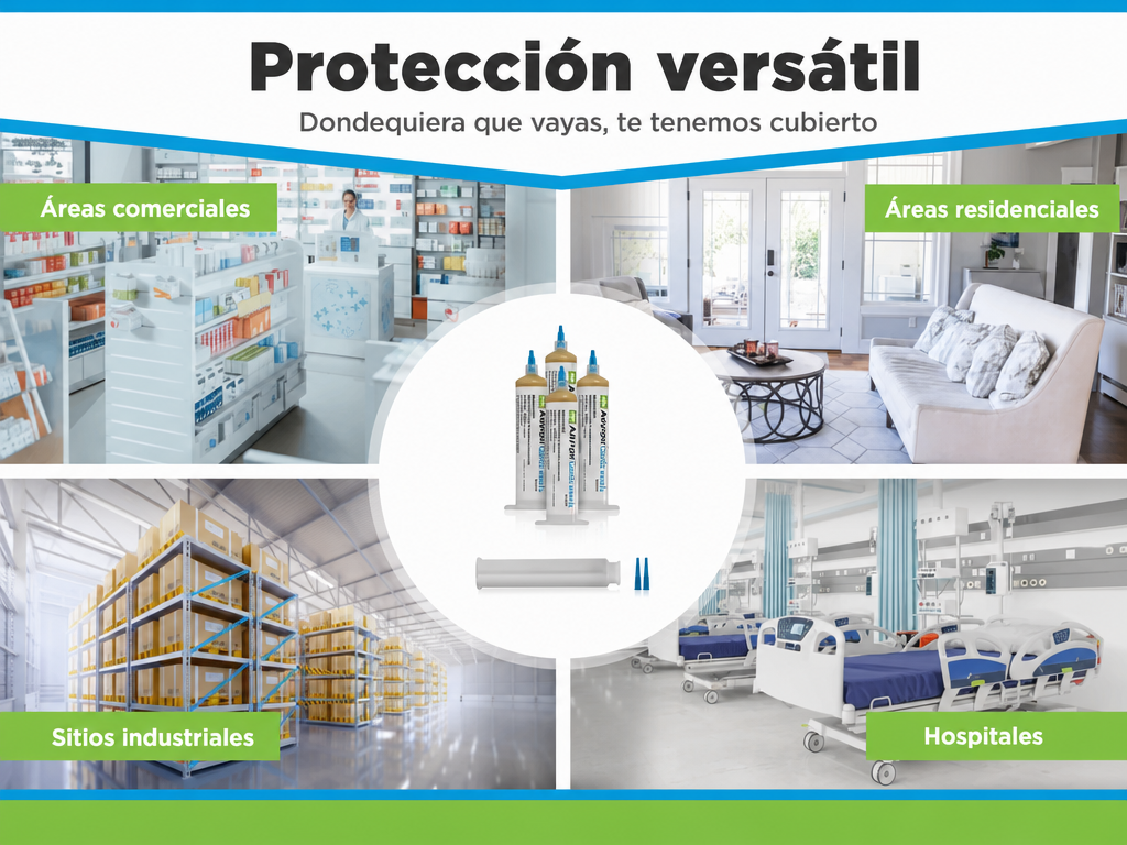 Jeringa de gel para el control de cucarachas en interiores