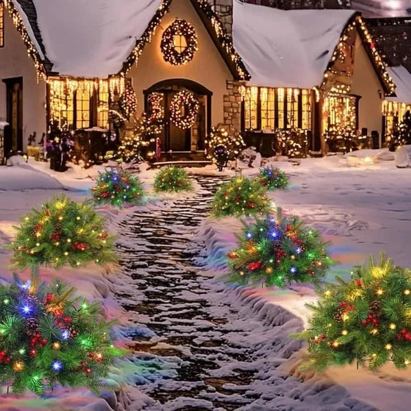 Relleno de Urna Navideño con Luz LED – Decoración Festiva de Navidad
