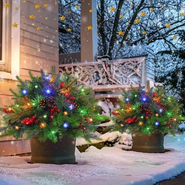 Relleno de Urna Navideño con Luz LED – Decoración Festiva de Navidad
